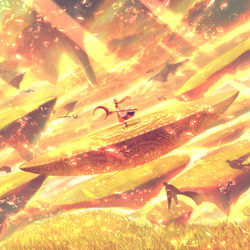 This is a pixiv picture whose title is sparkle of gold.