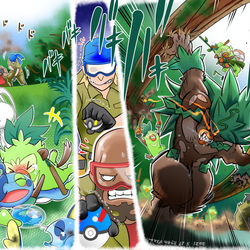 This is a pixiv picture whose title is ５５　獣王.