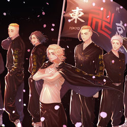 This is a pixiv picture whose title is 東卍.