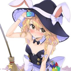 This is a pixiv picture whose title is ばにー魔理沙.