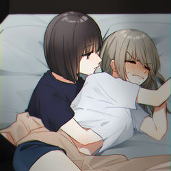 This is a pixiv picture whose title is ...あれ、起きてるじゃん.