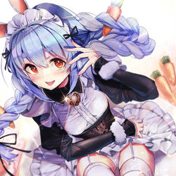 This is a pixiv picture whose title is メイドぺこーら.