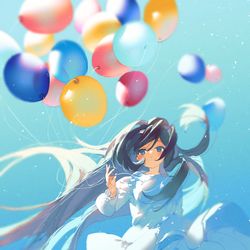 This is a pixiv picture whose title is たまにはどこかに飛んでいきたい.