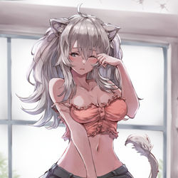 This is a pixiv picture whose title is のんびり昼.