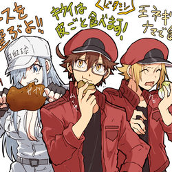 This is a pixiv picture whose title is はたらく祭典.