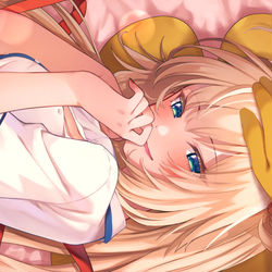 This is a pixiv picture whose title is ひざまくらよしよしちゃまさん.