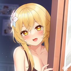 This is a pixiv picture whose title is girl next door.