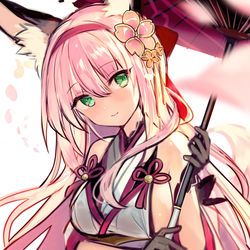 This is a pixiv picture whose title is 花月.