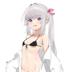 This is a pixiv picture whose title is 摸鱼.