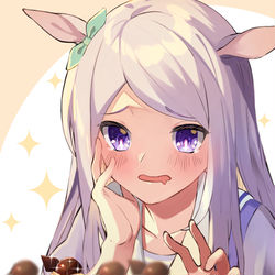 This is a pixiv picture whose title is マックイーンとよく落ちるモンブラン.