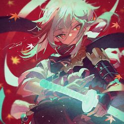 This is a pixiv picture whose title is 万葉くん.