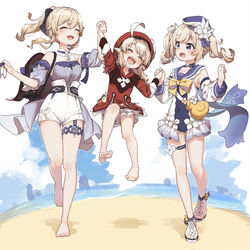 This is a pixiv picture whose title is 真夏！島？大冒険！.