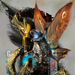 This is a pixiv picture whose title is キングオブモンスターズ.