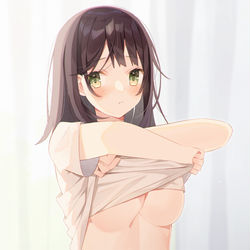 This is a pixiv picture whose title is あ、あっち向いてて….