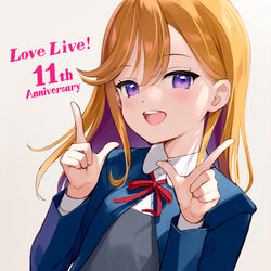This is a pixiv picture whose title is ラブライブ11周年かのんちゃん.