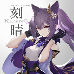 This is a pixiv picture whose title is 刻晴.