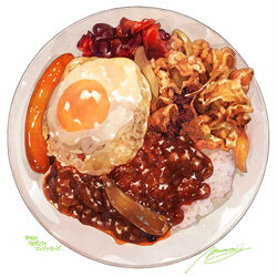 This is a pixiv picture whose title is ＃日刊ごはんが好き　【450-459食目】まとめ.