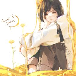 This is a pixiv picture whose title is 甘い夢.