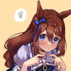 This is a pixiv picture whose title is 「トレーナーさん…いつになったら甘えてくれます…？？」.