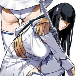 This is a pixiv picture whose title is 鬼龍院皐月　kiryuin satsuki.