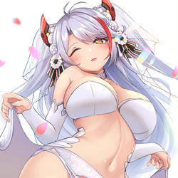 This is a pixiv picture whose title is プリンツ・オイゲン(差分).