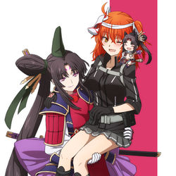 This is a pixiv picture whose title is 景清さんとぐだ子.