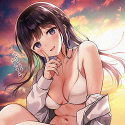 This is a pixiv picture whose title is お姉ちゃん、私のことイイコな"天使"だと思っているので.