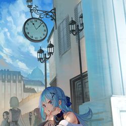 This is a pixiv picture whose title is 待ち合わせ.
