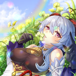 This is a pixiv picture whose title is 甘雨.