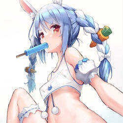 This is a pixiv picture whose title is 水着ぺこちゃん.