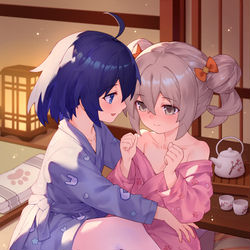 This is a pixiv picture whose title is 快適な温泉の旅.
