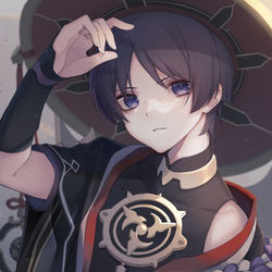 This is a pixiv picture whose title is スカラマシュ(原神).