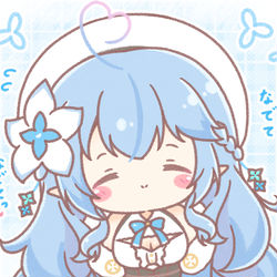 This is a pixiv picture whose title is なでて？.