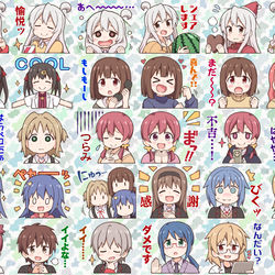 This is a pixiv picture whose title is おにまいLINEスタンプ第３弾.