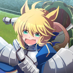 This is a pixiv picture whose title is うまぴょいセイバー.