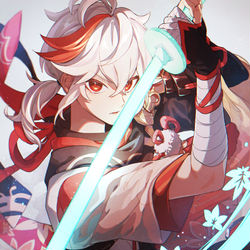 This is a pixiv picture whose title is 楓原万葉.