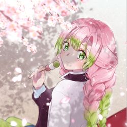 This is a pixiv picture whose title is 蜜璃ちゃんおめでとう.