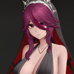 This is a pixiv picture whose title is [原神] ロサリア / Rosaria.