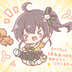 This is a pixiv picture whose title is まつりちゃん！.