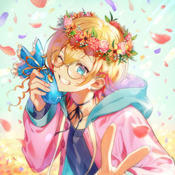 This is a pixiv picture whose title is 【仕事絵】成瀬鳴さんお誕生日イラスト.