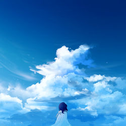 This is a pixiv picture whose title is 君のいない2回目の夏.