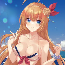 This is a pixiv picture whose title is 水着ペコリーヌ.