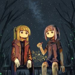 This is a pixiv picture whose title is 線香花火.