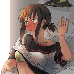 This is a pixiv picture whose title is 「こんなところで...いやですよぉ...」.
