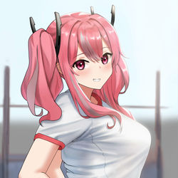 This is a pixiv picture whose title is 体操服を着たブレマートン.