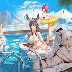 This is a pixiv picture whose title is 泳装！.