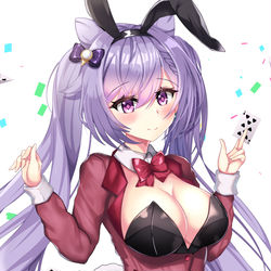 This is a pixiv picture whose title is bunny keqing.