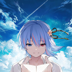 This is a pixiv picture whose title is 快晴.
