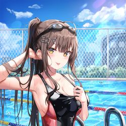 This is a pixiv picture whose title is 水泳部.
