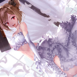 This is a pixiv picture whose title is 「銃を回すのは勝利のポーズだよ！」.